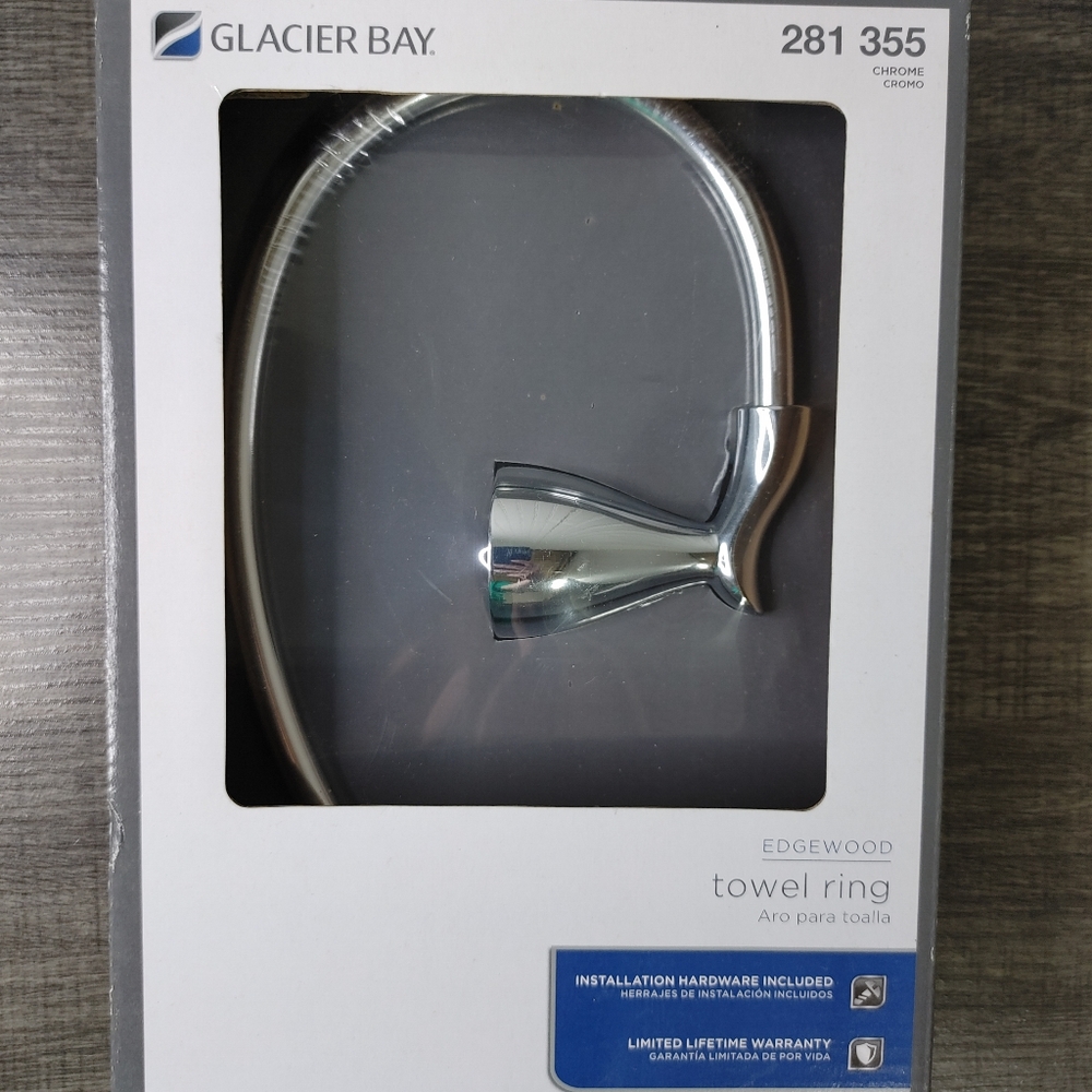 NEW Glacier Bay towel ring 281355